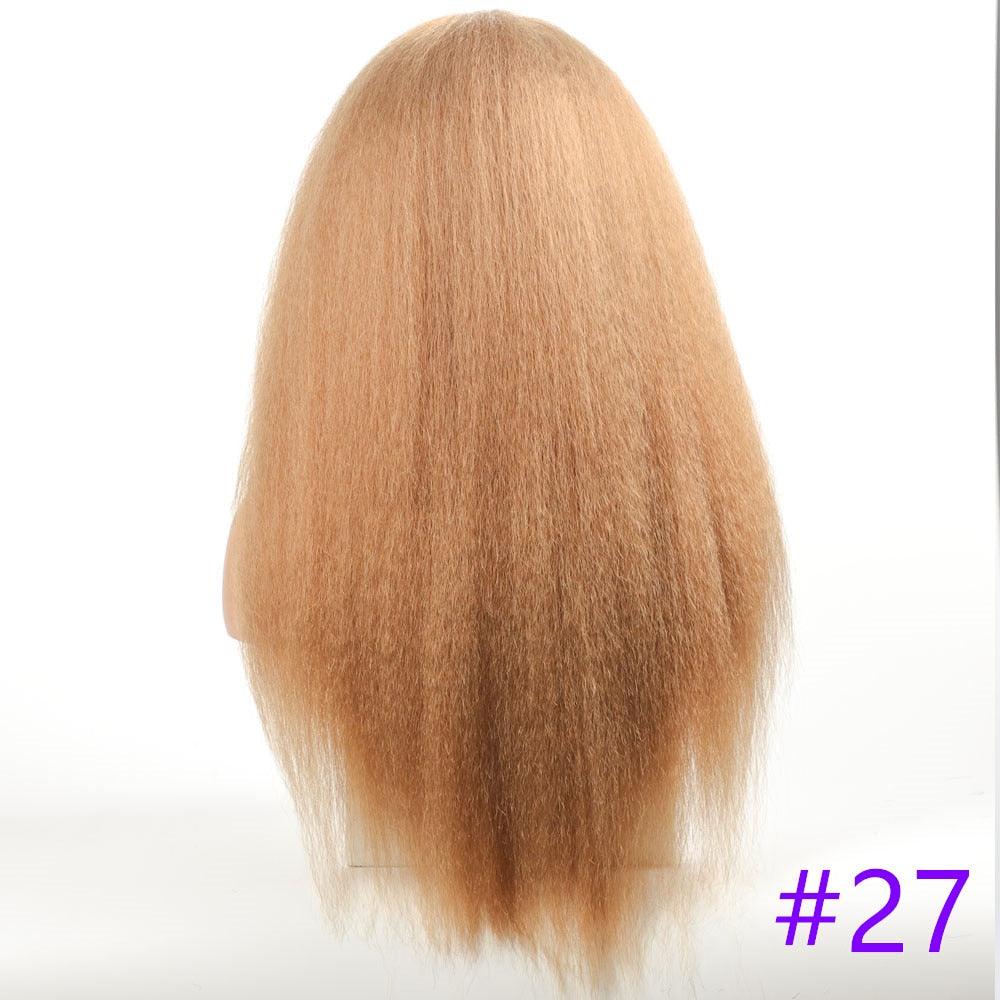 Long Kinky Straight Synthetic Wigs for Black Women
