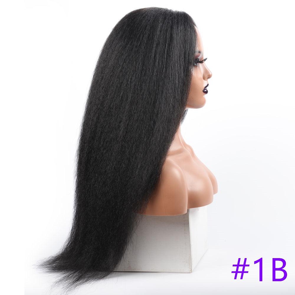 Long Kinky Straight Synthetic Wigs for Black Women