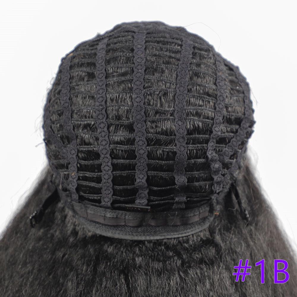Long Kinky Straight Synthetic Wigs for Black Women