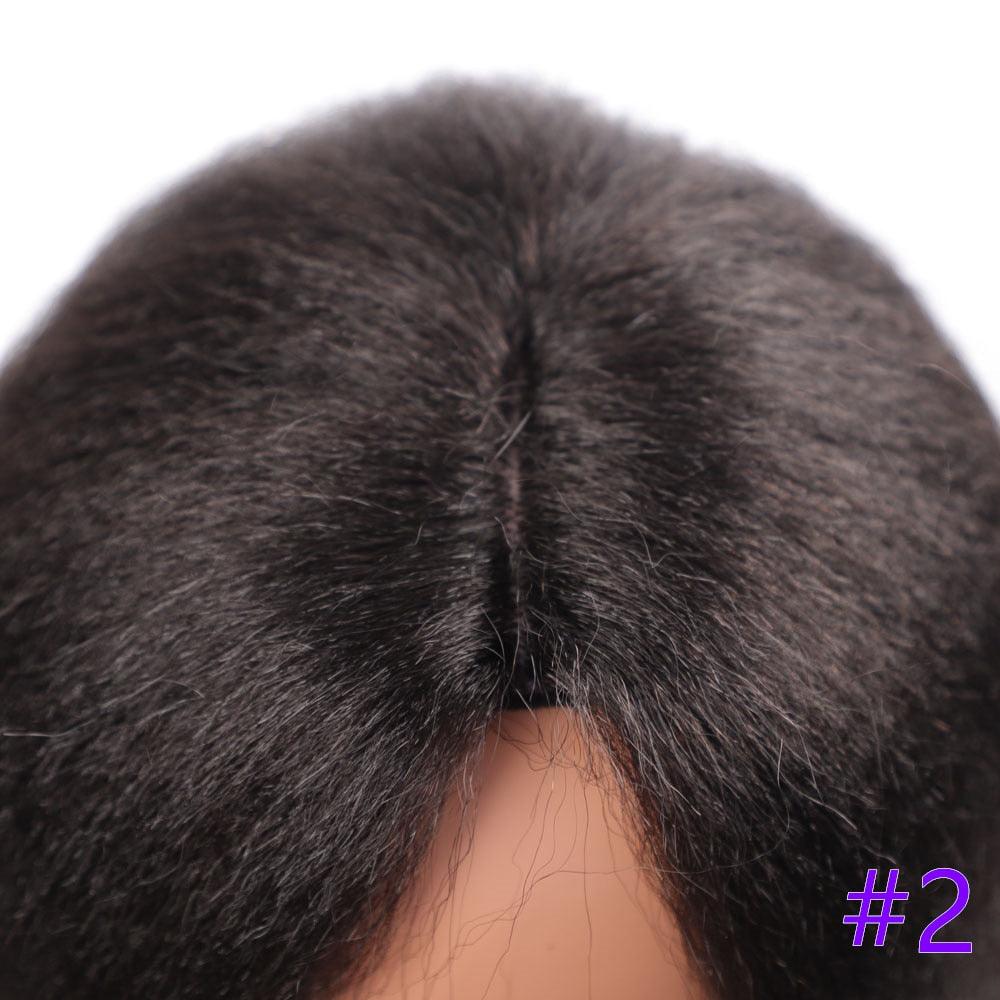 Long Kinky Straight Synthetic Wigs for Black Women