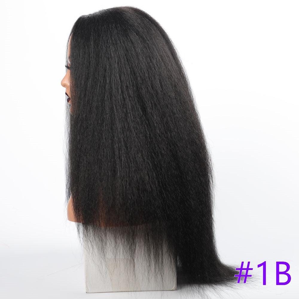 Long Kinky Straight Synthetic Wigs for Black Women