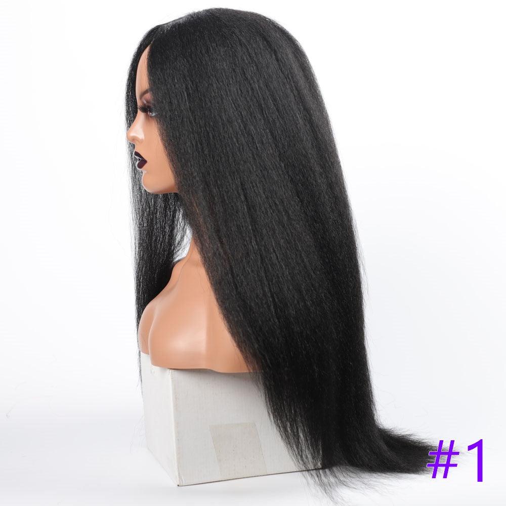 Long Kinky Straight Synthetic Wigs for Black Women