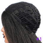 Long Kinky Straight Synthetic Wigs for Black Women