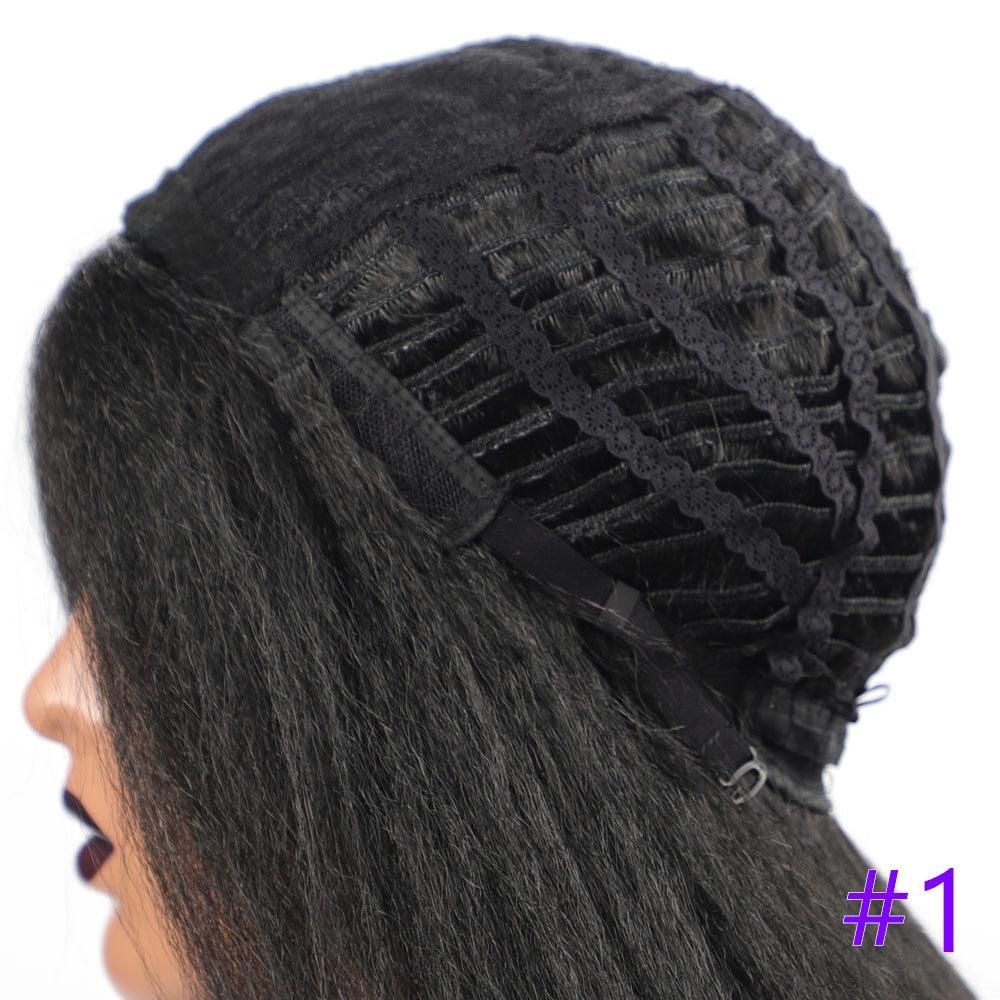Long Kinky Straight Synthetic Wigs for Black Women