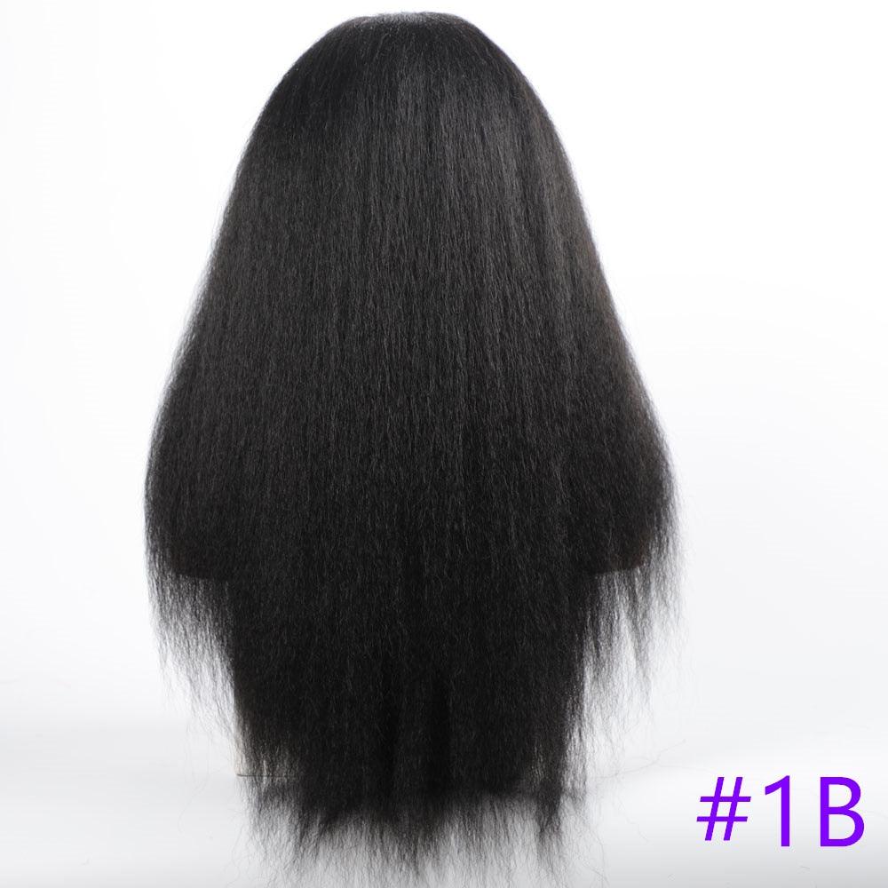 Long Kinky Straight Synthetic Wigs for Black Women