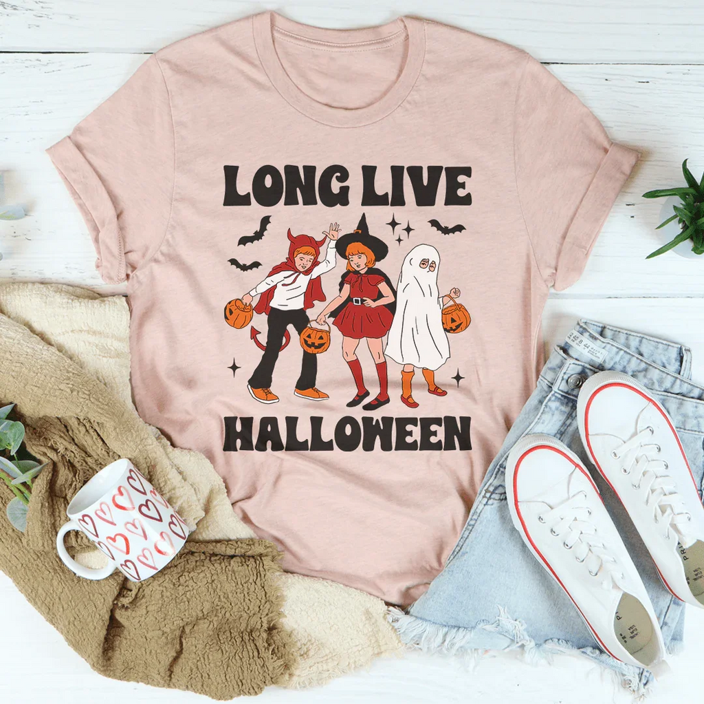 Long Live Halloween Tee Peachy Sunday