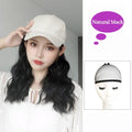 Long Synthetic Baseball Cap Hair Wig Natural Black Cap Hair Extensions Natural Corn Whisker wig Wave Wigs Hat Wig Adjustable Wigs For Black Women Cosplay Wigs For Women Stevvex