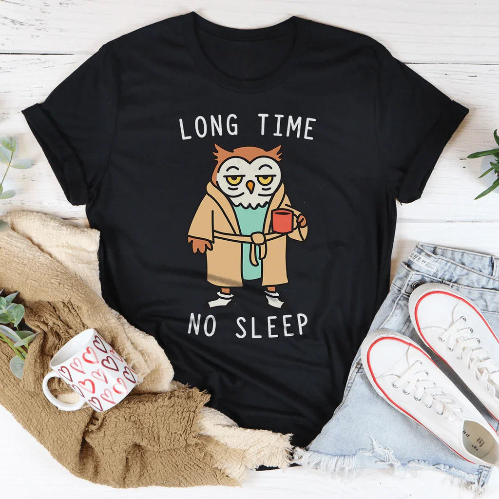 Long Time No Sleep Tee Peachy Sunday