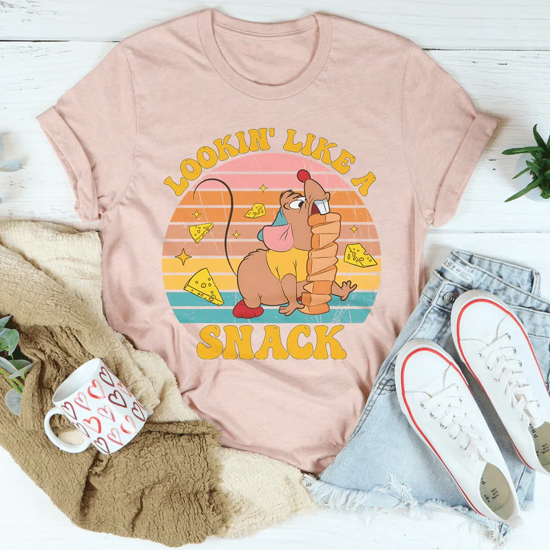Lookin Like A Snack Tee Peachy Sunday