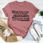 Lord Keep Your Arm Around My Shoulder Tee Peachy Sunday