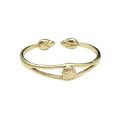 Lotus Cuff Handcast Polished Artisan Bracelet - Symbolic Rebirth From Cambodia BandsCo Straps