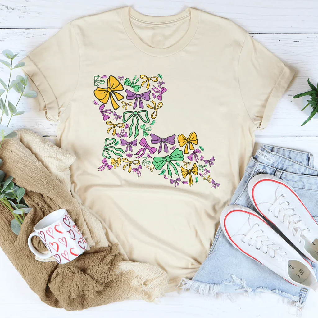 Louisiana Mardi Gras Tee Peachy Sunday