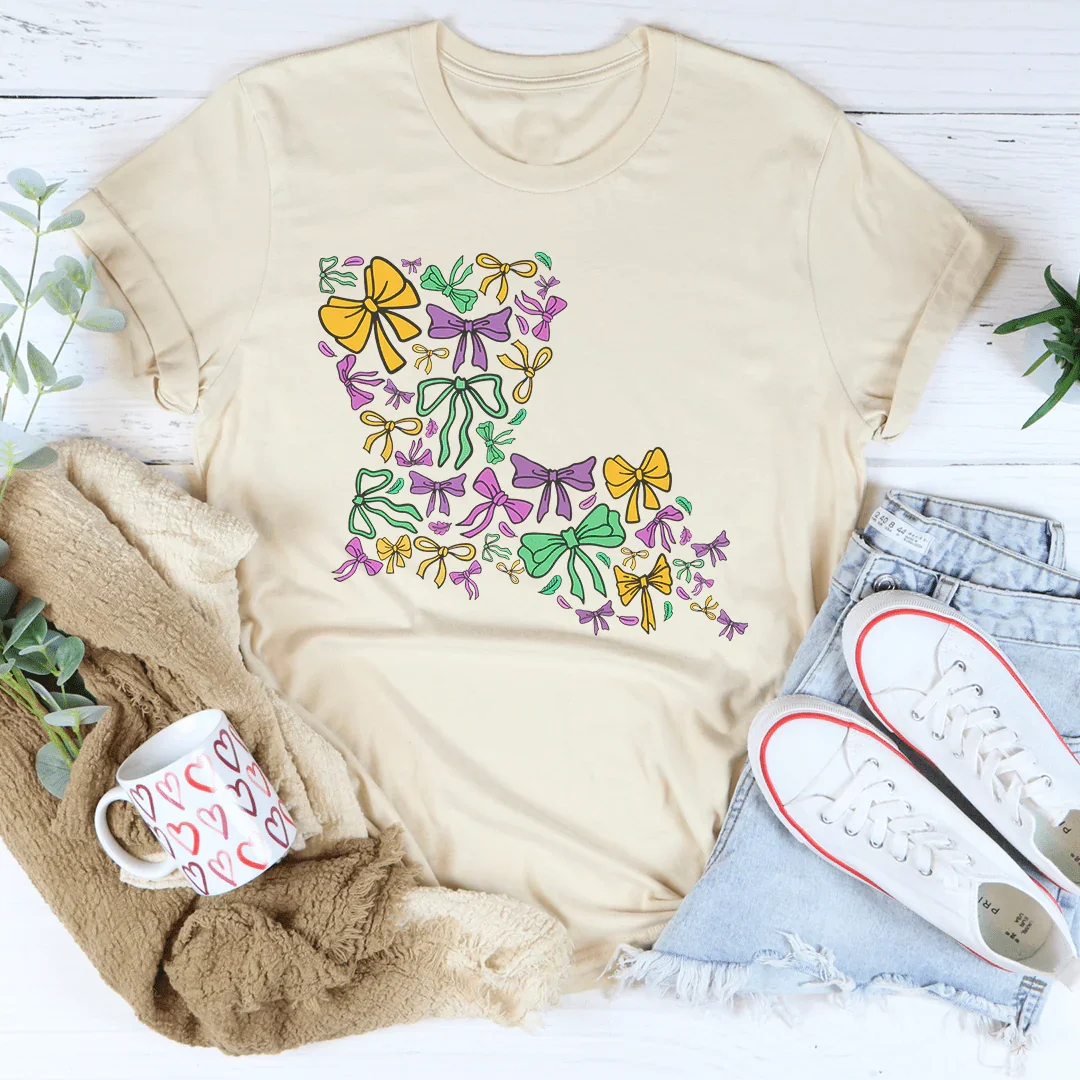 Louisiana Mardi Gras Tee Peachy Sunday