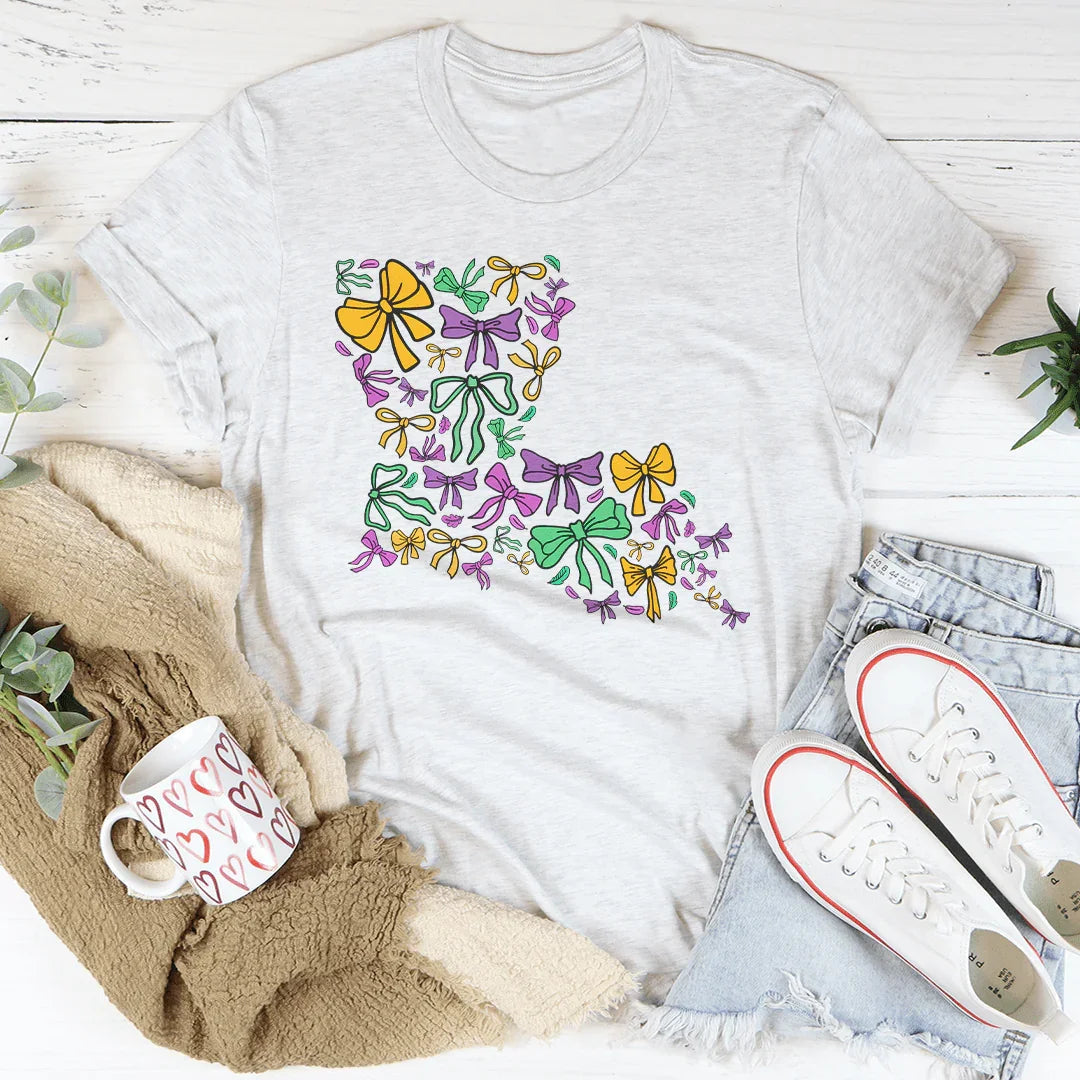 Louisiana Mardi Gras Tee Peachy Sunday