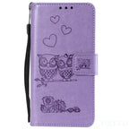 Love Couple Leather Case For iPhone 12 11 Pro  mini Phone Flip Wallet Soft Cover Shockproof Floral Cute Modern Leather Wallet Phone Case For iPhone