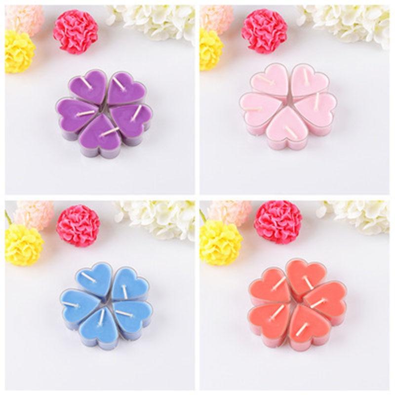 Love Creative Heart-Shaped Aromatherapy Candle Heart Shape LED Tea light Candles Romantic Love LED Candles Romantic Birthday Party Valentine's Day Candle Dinner Candle Home Accessories Stevvex