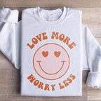 Love More Worry Less Sweatshirt Peachy Sunday