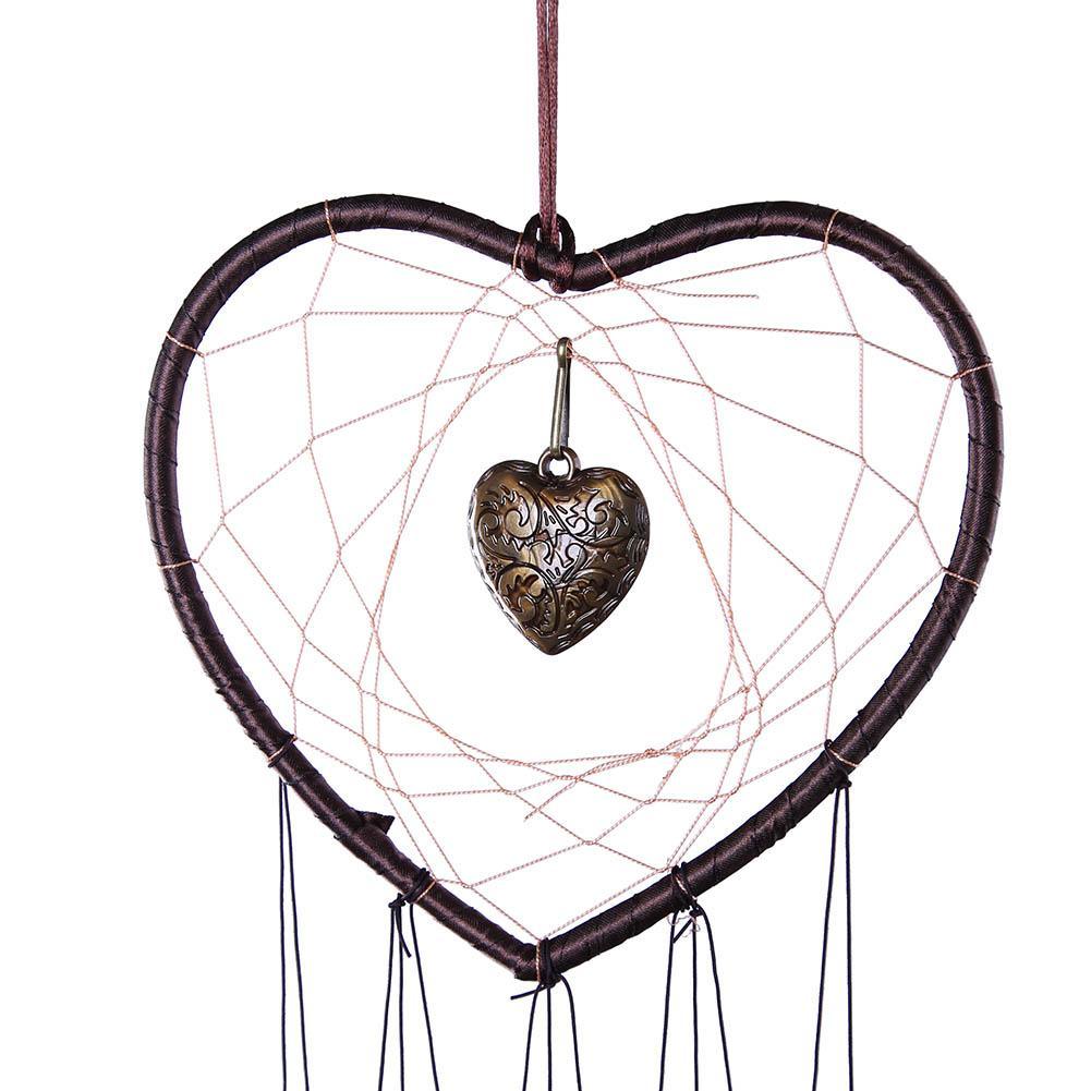 Love Shape Wind Chimes Metal Tube Bell Wind-chimes Decor Hanging Ornaments Dream-catcher Home Garden Decor Hanging Ornaments Craft Gifts For Mom Birthday Celebration Stevvex