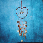 Love Shape Wind Chimes Metal Tube Bell Wind-chimes Decor Hanging Ornaments Dream-catcher Home Garden Decor Hanging Ornaments Craft Gifts For Mom Birthday Celebration Stevvex