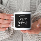 16oz Reusable Metal Candle Mug Scented Candle With Custom Label Color Option BandsCo Straps
