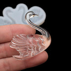 Lovely Couple Swan Shape Silicone Mold  Fondant Chocolate Resin Aroma Stone Soap Mold For Pastry Cup Cake Decorating Kitchen Tool Swan Silicone Fondant Molds Swan Couple Chocolate Mold Stevvex