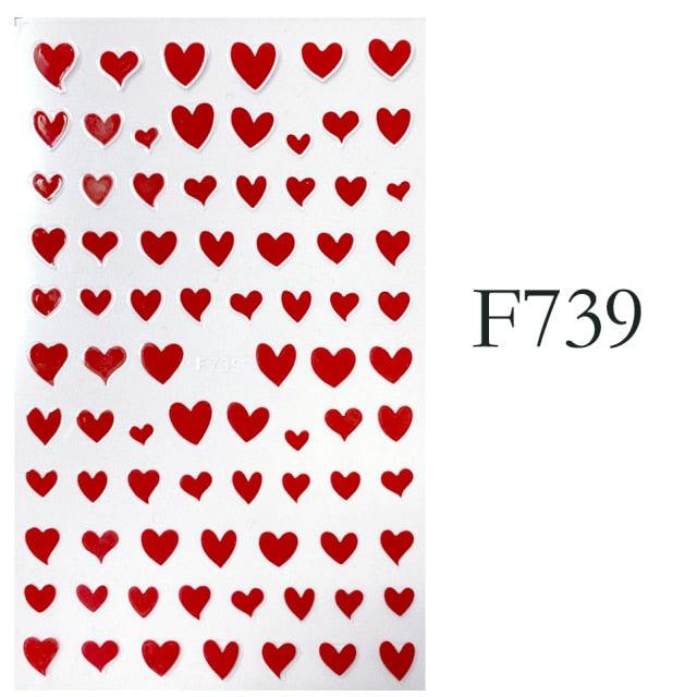 Lovely Stars Geometry 3D Nails Art Sticker Gold Silver Rose gold Ornaments self-Adhesive Sliders Manicure Accessories Decoration for Women Girls Art Stickers Decal Decoration Metallic Curve Strip Line Nail Stevvex