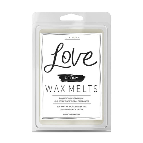 London Peony Romantic Powdery Floral Candle Scent, White or Black Label BandsCo Straps