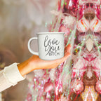 Love You Bitch Ceramic Coffee Mug 14.5oz Funny Sassy Gift For Best Friend BandsCo Straps
