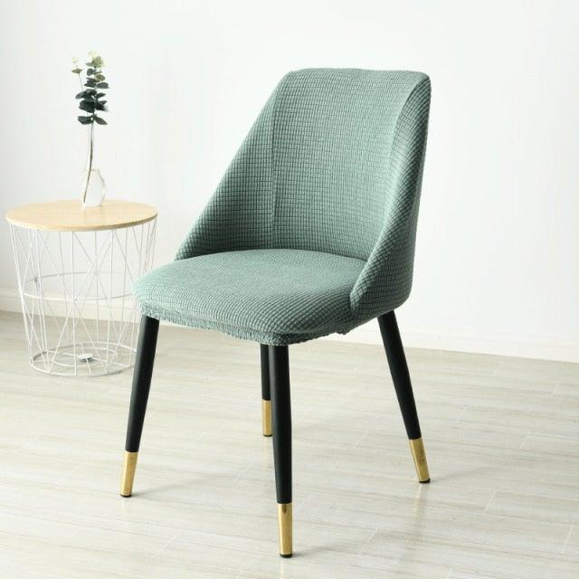 Low-inclined Armrest and Arc Back Chair Cover Washable Removable Seat Cover Polar Fleece Hotel Home Banquet Spandex Stretch Spandex Removable Washable Anti-dust Seat Slipcover Protector For Hotel Office Ceremony Banquet Wedding Party Stevvex