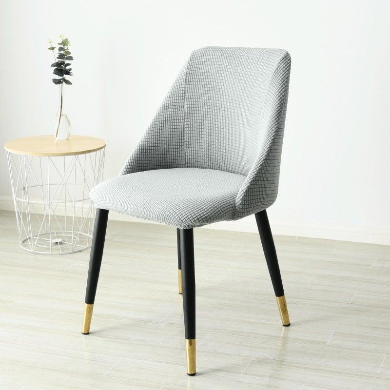 Low-inclined Armrest and Arc Back Chair Cover Washable Removable Seat Cover Polar Fleece Hotel Home Banquet Spandex Stretch Spandex Removable Washable Anti-dust Seat Slipcover Protector For Hotel Office Ceremony Banquet Wedding Party Stevvex
