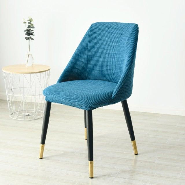 Low-inclined Armrest and Arc Back Chair Cover Washable Removable Seat Cover Polar Fleece Hotel Home Banquet Spandex Stretch Spandex Removable Washable Anti-dust Seat Slipcover Protector For Hotel Office Ceremony Banquet Wedding Party Stevvex