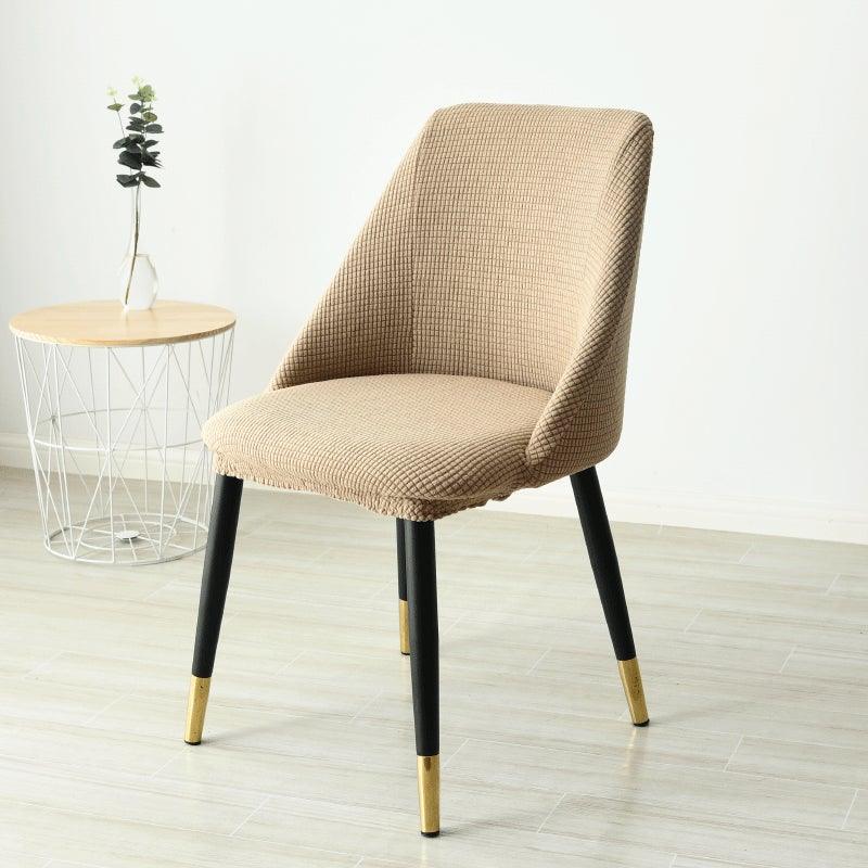 Low-inclined Armrest and Arc Back Chair Cover Washable Removable Seat Cover Polar Fleece Hotel Home Banquet Spandex Stretch Spandex Removable Washable Anti-dust Seat Slipcover Protector For Hotel Office Ceremony Banquet Wedding Party Stevvex