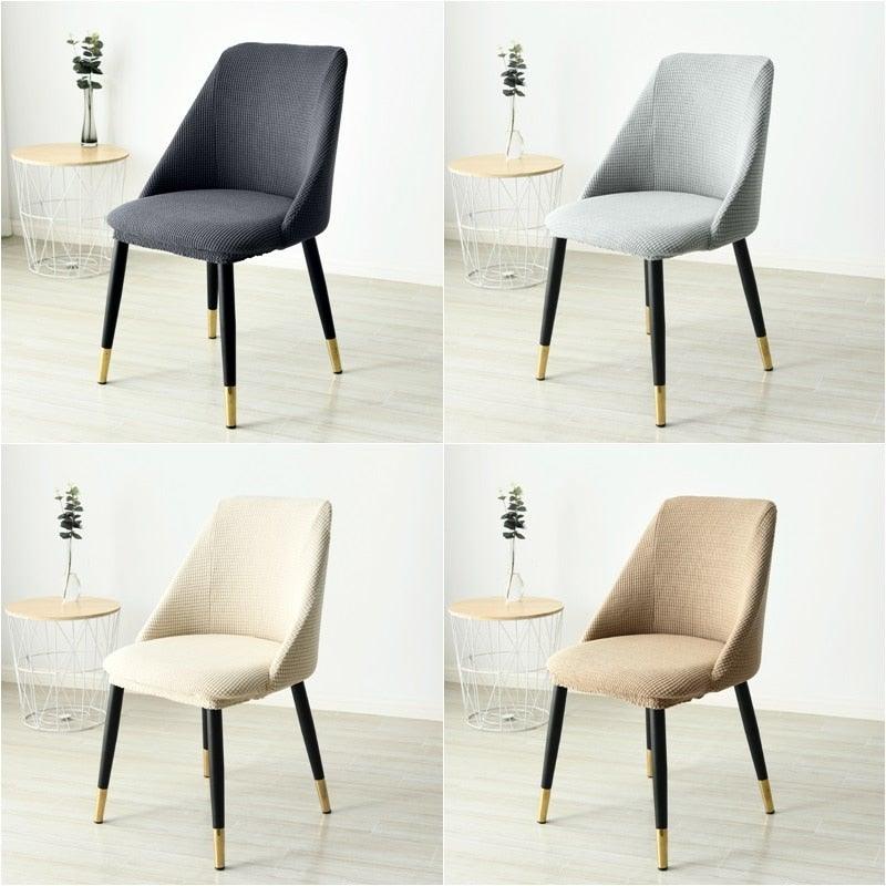 Low-inclined Armrest and Arc Back Chair Cover Washable Removable Seat Cover Polar Fleece Hotel Home Banquet Spandex Stretch Spandex Removable Washable Anti-dust Seat Slipcover Protector For Hotel Office Ceremony Banquet Wedding Party Stevvex