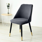 Low-inclined Armrest and Arc Back Chair Cover Washable Removable Seat Cover Polar Fleece Hotel Home Banquet Spandex Stretch Spandex Removable Washable Anti-dust Seat Slipcover Protector For Hotel Office Ceremony Banquet Wedding Party Stevvex