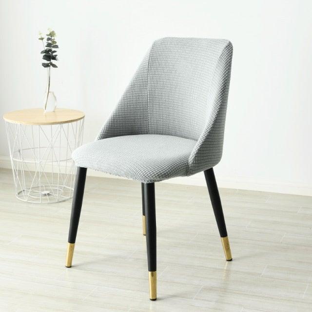 Low-inclined Armrest and Arc Back Chair Cover Washable Removable Seat Cover Polar Fleece Hotel Home Banquet Spandex Stretch Spandex Removable Washable Anti-dust Seat Slipcover Protector For Hotel Office Ceremony Banquet Wedding Party Stevvex