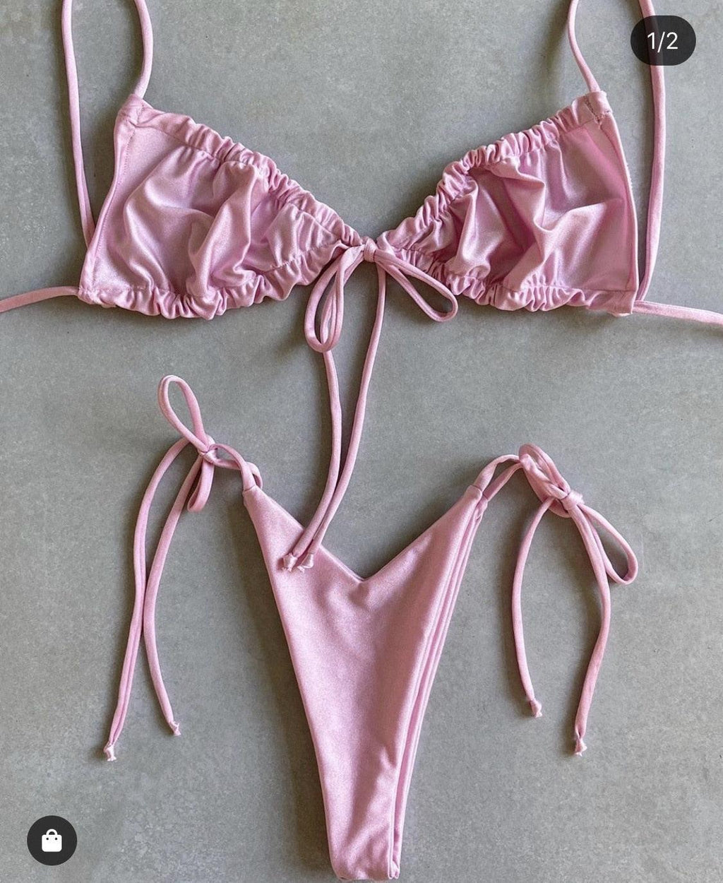 Low Waist Bikini Triangle Swimwear Female String Swimsuit Women Two Piece Swimsuit Swimwear Halter String Triangle Bikini Sets Women Print 2 Piece Suit Push Up Bathing Suit Swim Suit New Stevvex