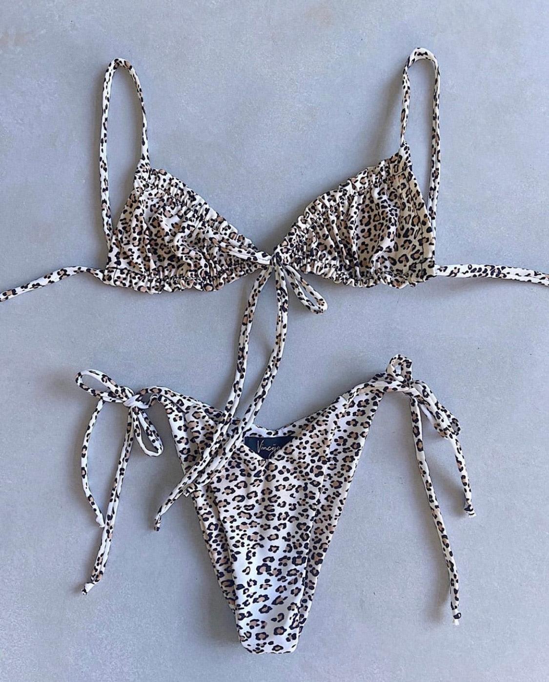 Low Waist Bikini Triangle Swimwear Female String Swimsuit Women Two Piece Swimsuit Swimwear Halter String Triangle Bikini Sets Women Print 2 Piece Suit Push Up Bathing Suit Swim Suit New Stevvex