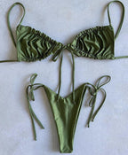Low Waist Bikini Triangle Swimwear Female String Swimsuit Women Two Piece Swimsuit Swimwear Halter String Triangle Bikini Sets Women Print 2 Piece Suit Push Up Bathing Suit Swim Suit New Stevvex