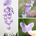 Lucky Butterfly Hanging Wind Chime Bell Garden Decoration Ornament Gift Home Decoration Fashion  High-end Gift Butterfly Gift Grandmother Gift Mother Gift Birthday Gift Festival Gift Witness Friendship Outdoor Wind Chime Garden Decor Stevvex