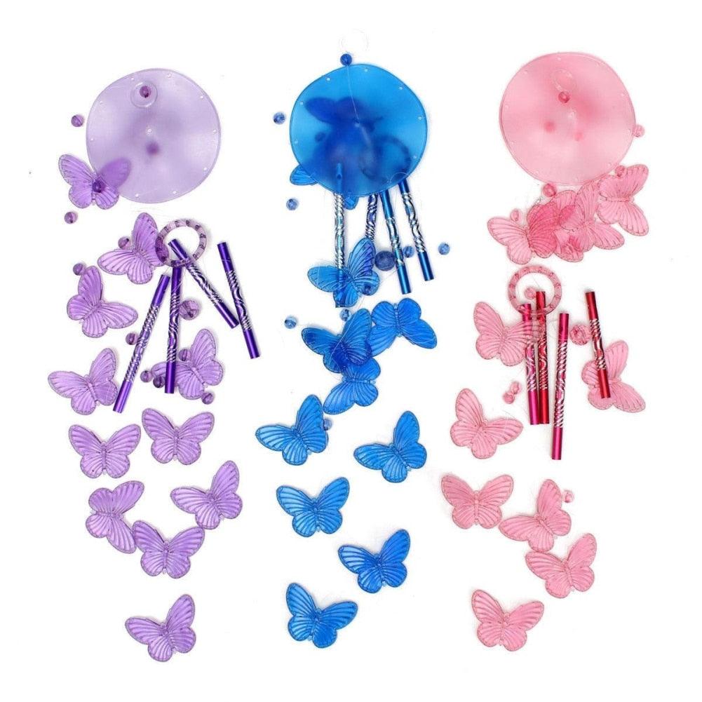 Lucky Butterfly Hanging Wind Chime Bell Garden Decoration Ornament Gift Home Decoration Fashion  High-end Gift Butterfly Gift Grandmother Gift Mother Gift Birthday Gift Festival Gift Witness Friendship Outdoor Wind Chime Garden Decor Stevvex