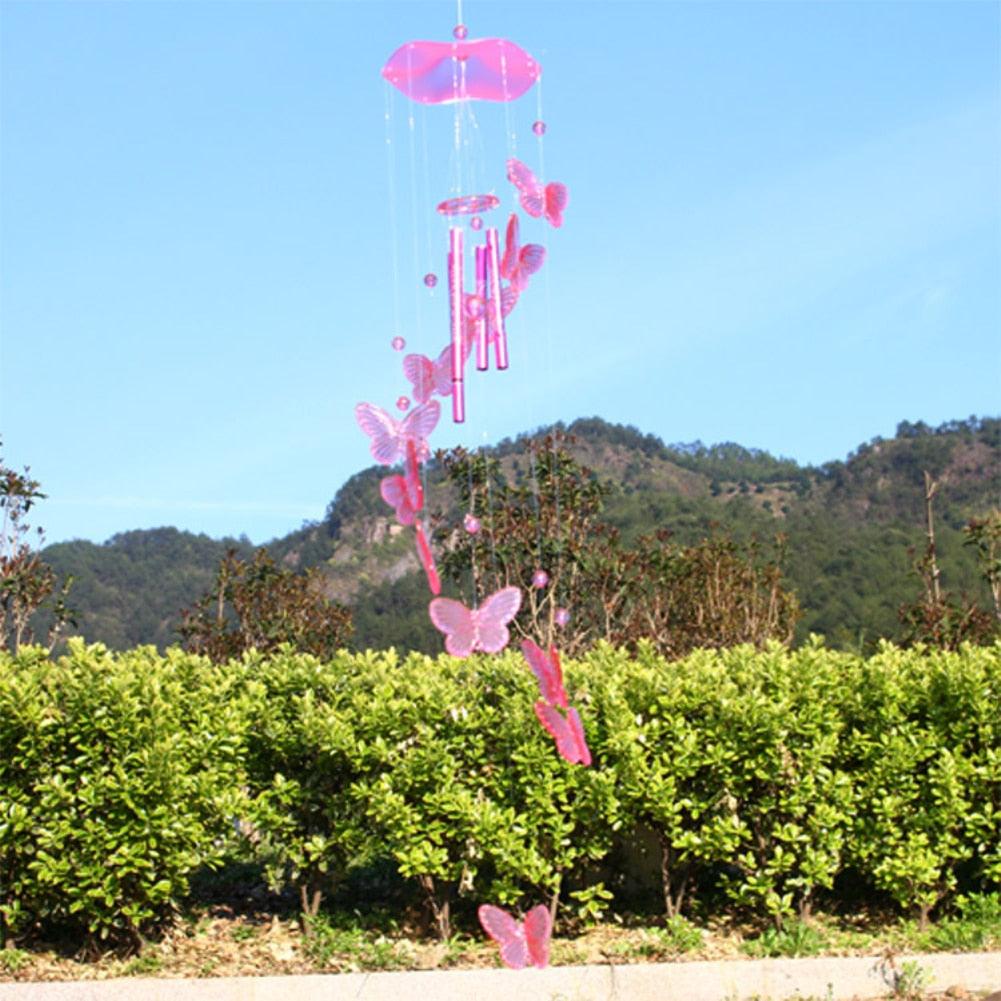 Lucky Butterfly Hanging Wind Chime Bell Garden Decoration Ornament Gift Home Decoration Fashion  High-end Gift Butterfly Gift Grandmother Gift Mother Gift Birthday Gift Festival Gift Witness Friendship Outdoor Wind Chime Garden Decor Stevvex