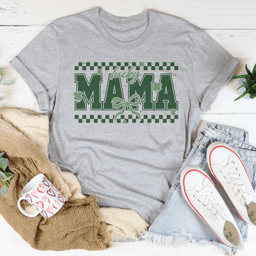 Lucky Mama Tee Peachy Sunday
