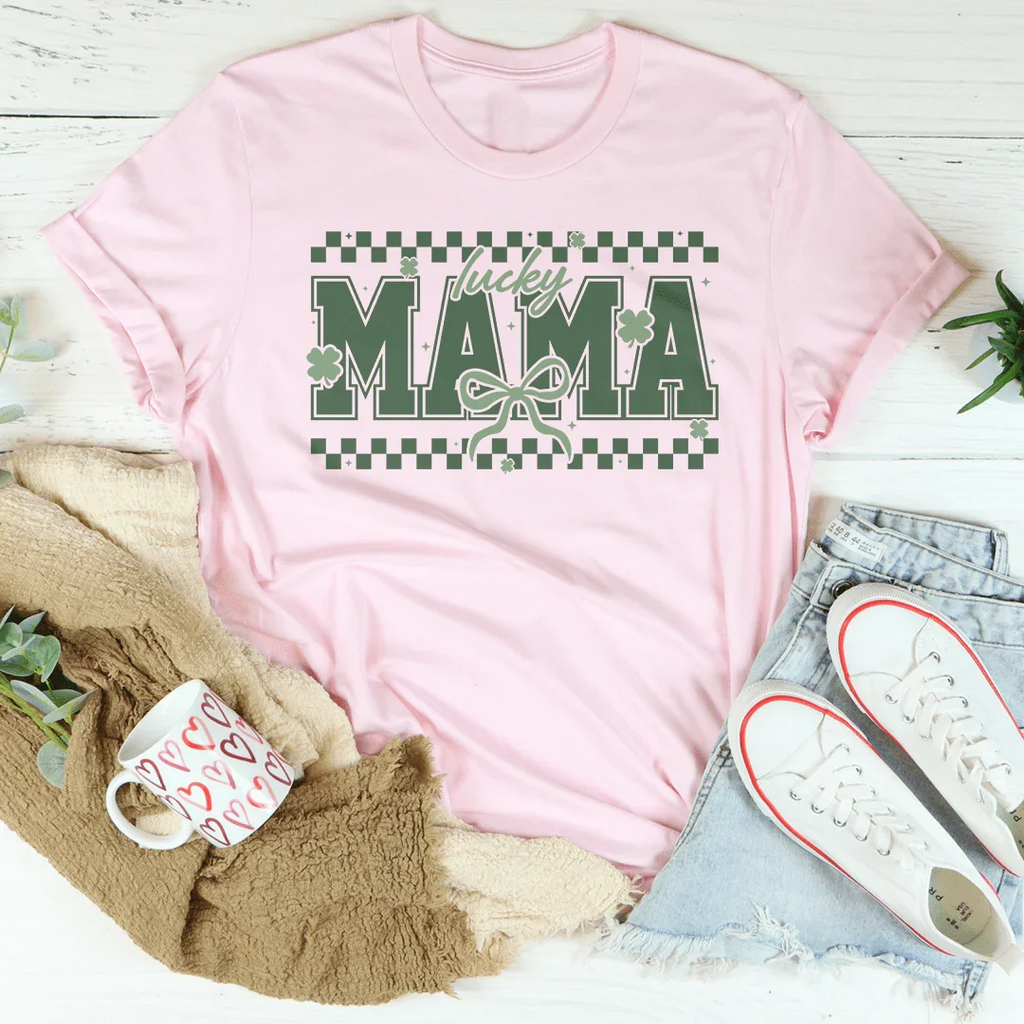 Lucky Mama Tee Peachy Sunday