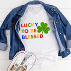 Lucky To Be Blessed Tee - SJB-DIAMOND ELITES