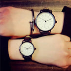 Vintage Leather Korean Style Quartz Couple Watches