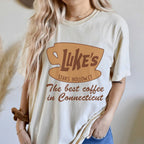 Luke's Coffee Tee Peachy Sunday