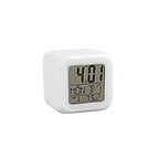 Luminous Alarm Clock Multifunctional White Screen Color Changing Bedroom Night Light Touch Control Bedside Lamp Dimmable Multi-Color Changing Gift Ideas Colorful Decompression Digital Accessories