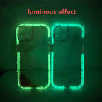 Luminous Art Abstract Phone Case For iPhone 13 12 11 Pro Max Transparent Silicone Shockproof Bumper Cover  Floral Girly Transparent Phone Case Glow In Dark iphone case