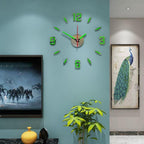 Luminous Clock Home Simplicity Silent Fashion Wall Clock Analog Timekeeper for Home Living Room Bedroom Office Battery-Powered Modern House Decoration Silent Clock Decor with Number Sticker  Living Room Creative Wall Stickers Bedroom Wall Clock