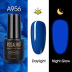 Luminous Nail Gel Polish Neon Hybrid Varnish Manicure Permanent UV Reflective Nail Polish Gel For Women and Ladies in Modern New Fashion Design